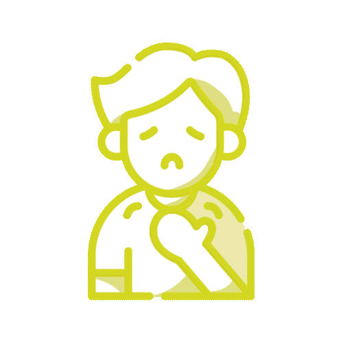 icono de persona con dificultad para respirar